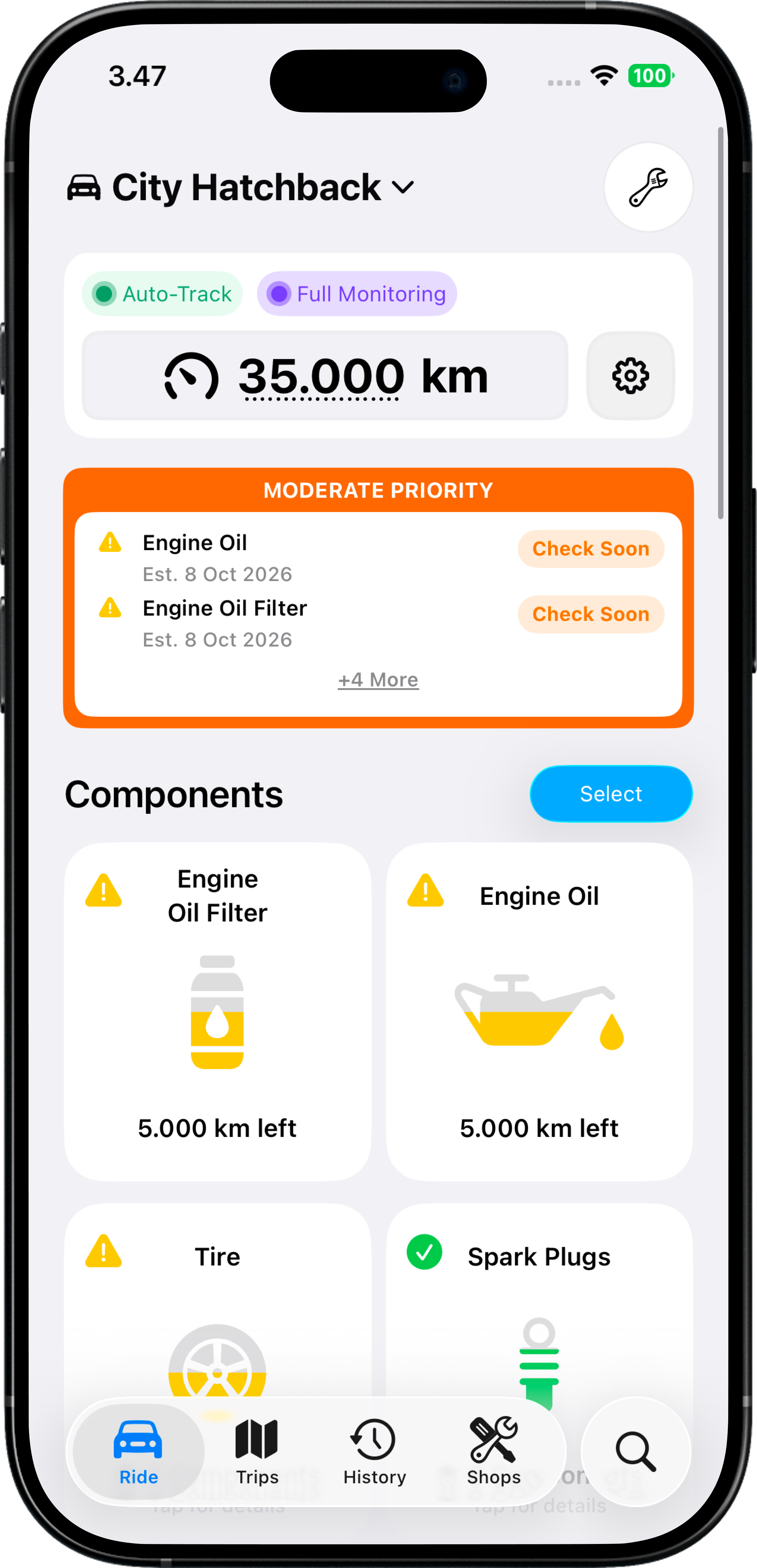 RideCheck Dashboard 1